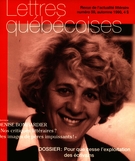 Cover of Number 59, Fall 1990, pp. 5-56, Lettres québécoises