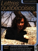 Cover of Number 123, Fall 2006, pp. 3-72, Lettres québécoises