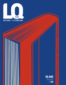 Cover for issue 'Number 200, Spring 2026' of the journal 'Lettres québécoises'