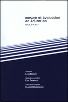 Cover of Volume 36, Number 1, 2013, pp. 1-117, Mesure et évaluation en éducation