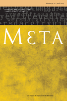 Cover of Volume 59, Number 1, April 2014, pp. 1-230, Meta