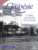 Cover for issue 'La mort sous toutes ses coutumes' of the journal 'Magazine Gaspésie'