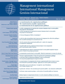Cover of La transformation des organisations publiques, Volume 16, Number 3, Spring 2012, pp. 8-174, Management international / International Management / Gestiòn Internacional