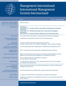 Cover of Ancrages culturels et dynamiques du Management International, Volume 18, Special Issue, 2014, pp. 9-228, Management international / International Management / Gestiòn Internacional
