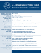 Cover of Communautés et réseaux de pratique : organisations innovantes et globalisation des connaissances, Volume 21, Number 3, Spring 2017, pp. 12-159, Management international / International Management / Gestiòn Internacional