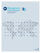 Cover for issue 'Coaching & Mentorat : entre universalisme, uniformité et mise en conformité' of the journal 'Management international / International Management / Gestiòn Internacional'