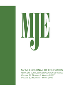 Cover of Volume 52, Number 1, Winter 2017, pp. 7-258, McGill Journal of Education / Revue des sciences de l'éducation de McGill