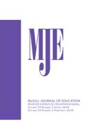Cover of Volume 53, Number 2, Spring 2018, McGill Journal of Education / Revue des sciences de l'éducation de McGill