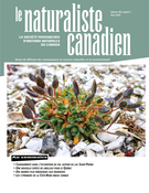 Cover of Volume 140, Number 1, Winter 2016, pp. 3-91, Le Naturaliste canadien