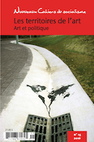 Cover of Les territoires de l’art. Art et politique, Number 15, Winter 2016, pp. 6-242, Nouveaux Cahiers du socialisme