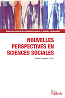 Cover of Sur le thème : linguistique et complexité, Volume 9, Number 1, November 2013, pp. 13-363, Nouvelles perspectives en sciences sociales