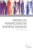Cover for issue 'Sur le thème : « Agriculture urbaine : vers une reconfiguration des liens sociaux et territoriaux »' of the journal 'Nouvelles perspectives en sciences sociales'