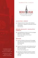 Cover for issue 'Volume 56, Number 2, 2024–2025' of the journal 'Ottawa Law Review / Revue de droit d’Ottawa'