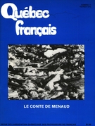 Cover of Le conte de Menaud, Number 17, February 1975, pp. 4-42, Québec français