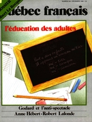 Cover of L’éducation des adultes, Number 48, December 1982, pp. 2-71, Québec français