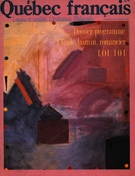 Cover of Dossier programme, Number 65, March 1987, pp. 4-98, Québec français
