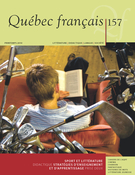 Cover of Sport et littérature, Number 157, Spring 2010, pp. 1-111, Québec français