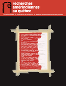 Cover of Création orale et littérature, Volume 46, Number 2-3, 2016, pp. 3-190, Recherches amérindiennes au Québec