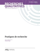 Cover of Pratiques de recherche, Volume 35, Number 1, Winter 2016, pp. 1-124, Recherches qualitatives