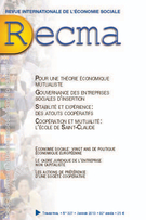 Cover of Number 327, January 2013, pp. 4-122, Revue internationale de l'économie sociale