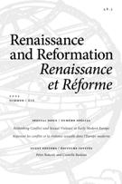 Cover for issue 'Special issue: Rethinking Conflict and Sexual Violence in Early Modern Europe' of the journal 'Renaissance and Reformation / Renaissance et Réforme'