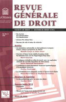 Cover of Volume 40, Number 2, 2010, pp. 335-675, Revue générale de droit