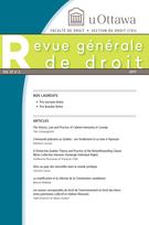 Cover of Volume 47, Number 2, 2017, pp. 237-561, Revue générale de droit