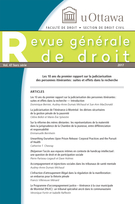 Cover of Les 10 ans du premier rapport sur la judiciarisation des personnes itinérantes : suites et effets dans la recherche, Volume 47, Special Issue, 2017, pp. 5-208, Revue générale de droit