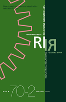 Cover of Le syndicalisme en quête d’autonomie et de renouvellement en Europe, Volume 70, Number 2, Spring 2015, pp. 201-387, Relations industrielles / Industrial Relations