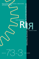 Cover of Volume 73, Number 3, Summer 2018, pp. 419-634, Relations industrielles / Industrial Relations
