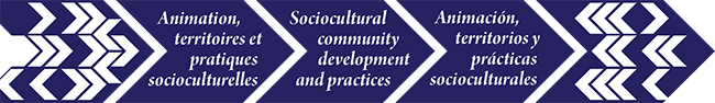 Logo for Revue internationale Animation, territoires et pratiques socioculturelles / International Journal of Sociocultural community development and practices / Revista internacional Animación, territorios y prácticas socioculturales