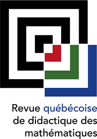 Logo for Revue québécoise de didactique des mathématiques