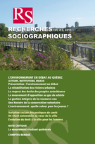 Cover of L'environnement en débat au Québec, Volume 56, Number 2-3, May–December 2015, pp. 249-546, Recherches sociographiques