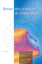 Cover of Volume 41, Number 2, 2015, pp. 179-337, Revue des sciences de l’éducation