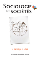 Cover of La statistique en action, Volume 43, Number 2, Fall 2011, pp. 5-354, Sociologie et sociétés