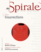 Cover of Insurrections, Number 253, Summer 2015, pp. 3-73, Spirale