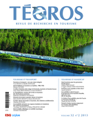 Cover of Tourisme et transport, Volume 32, Number 2, 2013, pp. 3-133, Téoros