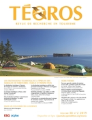 Cover of Les destinations à l'épreuve des marques du territoire, Volume 38, Number 2, 2019, Téoros