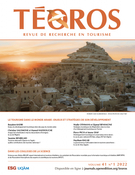 Cover of Le tourisme dans le monde arabe, Volume 41, Number 1, 2022, Téoros