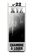Cover of Chambre à louer, Number 22, May–Summer 1990, pp. 3-96, XYZ. La revue de la nouvelle