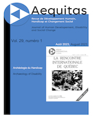Couverture du numéro 'Archéologie du Handicap' de la revue 'Aequitas'