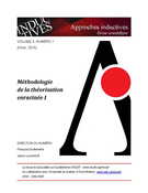 Couverture de Méthodologie de la théorisation enracinée I, Volume 2, numéro 1, hiver 2015, p. 1-242, Approches inductives