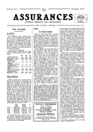 Couverture de Volume 2, numéro 2, 1934, p. 1-4, Assurances