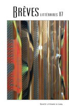 Couverture de LGBT, Numéro 87, 2013, p. 7-121, Brèves littéraires
