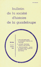 Couverture de Numéro 53-54, 3e trimestre–4e trimestre 1982, p. 3-71, Bulletin de la Société d'Histoire de la Guadeloupe
