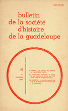 Couverture de Numéro 55, 1er trimestre 1983, p. 3-73, Bulletin de la Société d'Histoire de la Guadeloupe