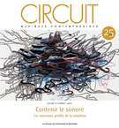 Couverture de Contenir le sonore, Volume 25, numéro 1, 2015, p. 5-95, Circuit
