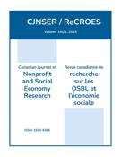Couverture du numéro 'Volume 16, numéro 3, 2025' de la revue 'Canadian Journal of Nonprofit and Social Economy Research / Revue canadienne de recherche sur les OSBL et l’économie sociale'
