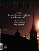 Couverture de Le patrimoine religieux, Numéro 79, hiver 1998–1999, p. 3-66, Continuité