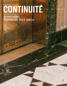 Couverture du numéro 'Patrimoine moderne. Célébrer l’art déco' de la revue 'Continuité'